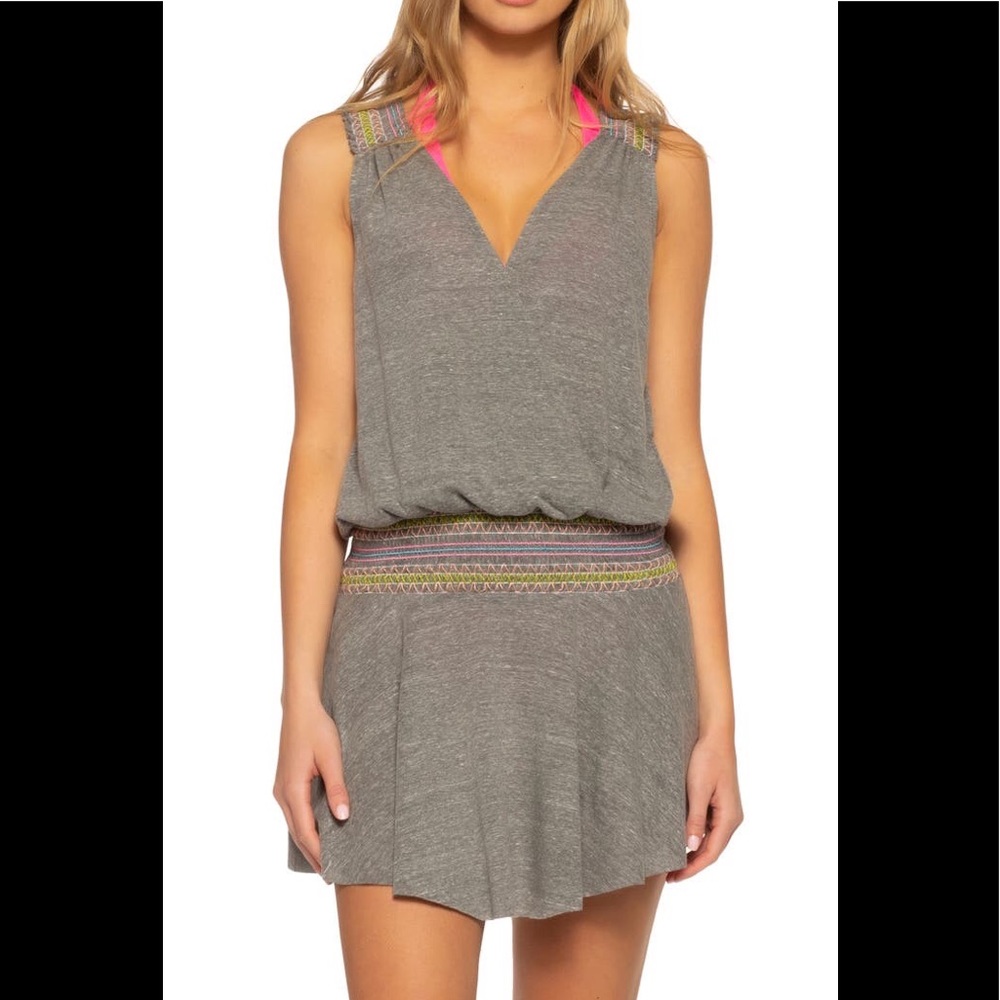 Soluna Swim Sold at Nordstrom Malibu Cover Up Minidress Size M NWT